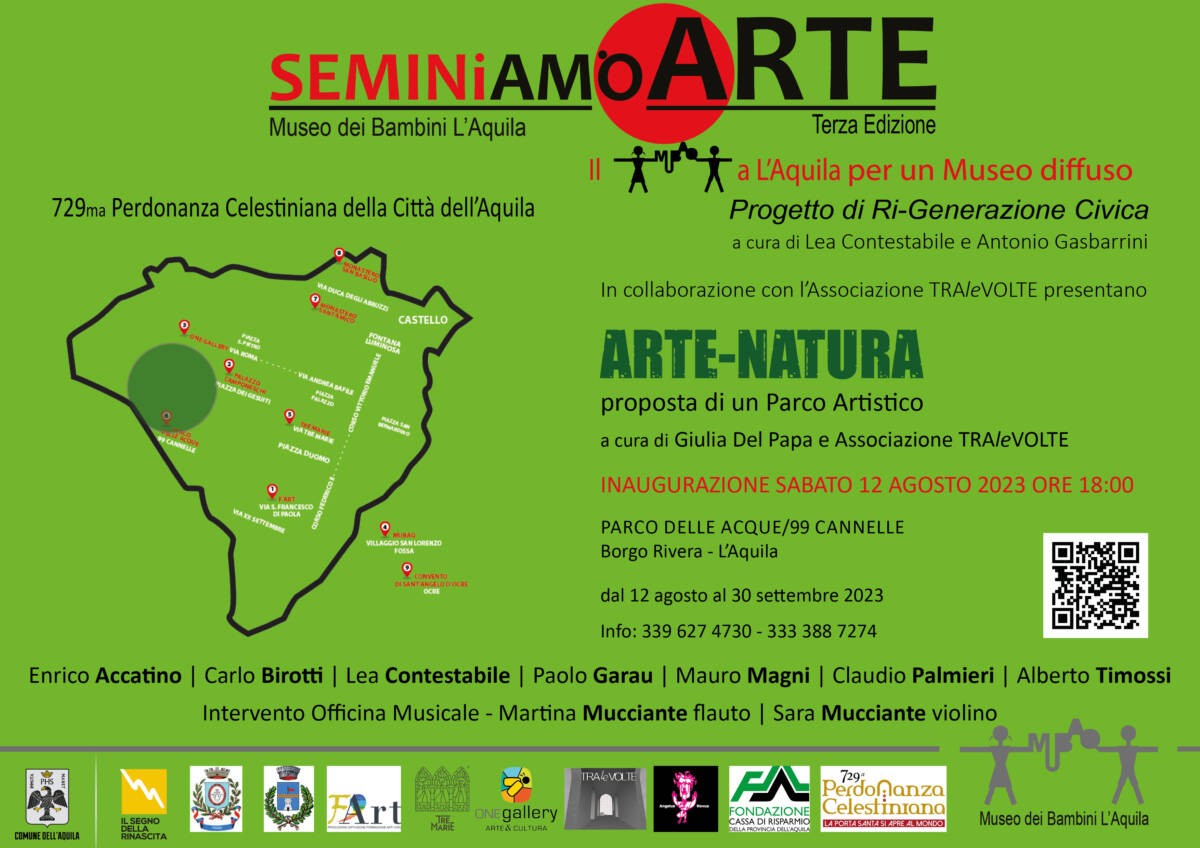 SEMINIAMO ARTE: SABATO INAUGURAZIONE MOSTRA ALLE 99 CANNELLE E PROPOSTA DI MUSEO DIFFUSO