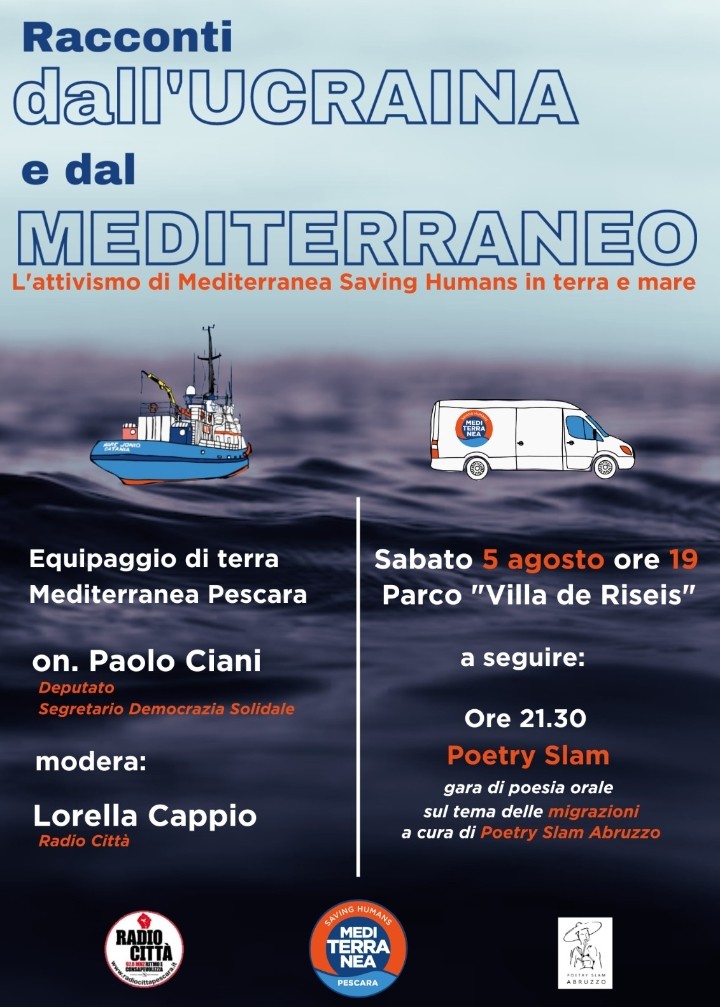 “RACCONTI DALL’UCRAINA E DAL MEDITERRANEO”, ONOREVOLE CIANI A EVENTO PESCARA