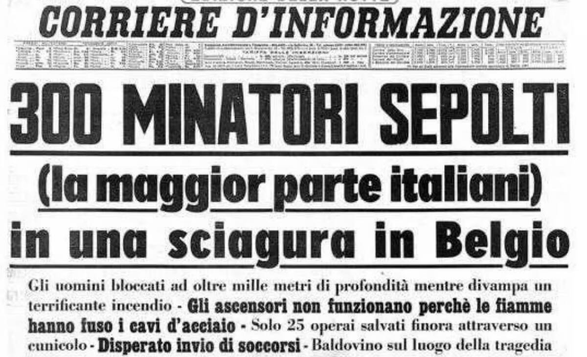 L’ABRUZZO RICORDA MARCINELLE: DUE EVENTI PER RIFLETTERE SU LAVORO, MEMORIA E DIRITTI