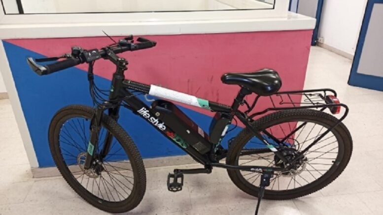 PESCARA: TROVATO CON UNA BICI ELETTRICA RISULTATA RUBATA, DENUNCIATO UN 41ENNE PER RICETTAZIONE