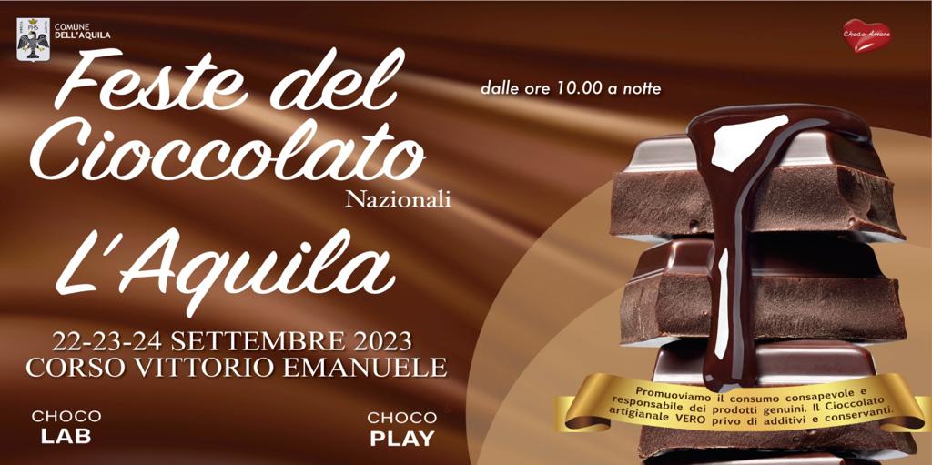 L’AQUILA: DAL 22 AL 24 SETTEMBRE TORNA LA FESTA DEL CIOCCOLATO