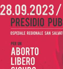 GIORNATA INTERNAZIONALE DELL’ABORTO: PRESIDIO DOMANI DAVANTI ALL’OSPEDALE DELL’AQUILA