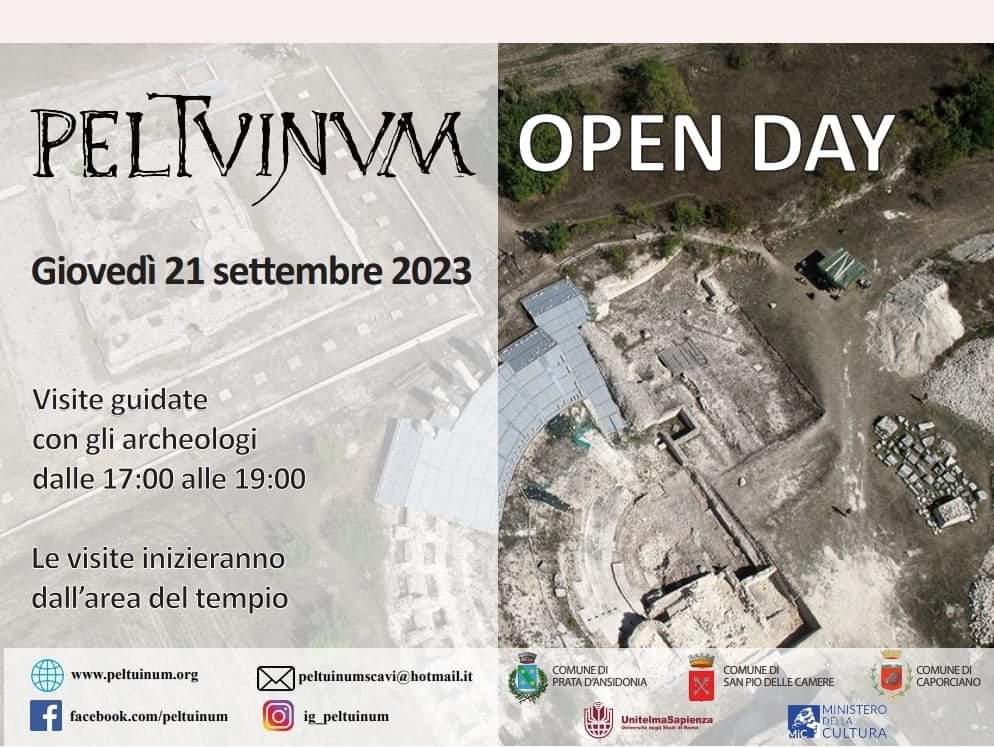 PELTUINUM: OGGI L’OPEN DAY PER VISITARE L’AREA ARCHEOLOGICA E IL TEATRO ROMANO