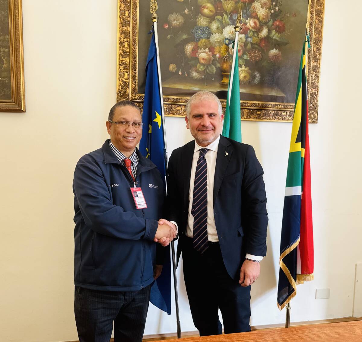 MASAF: D’ERAMO RICEVE MINISTRO PROVINCIALE SUDAFRICANO MEYER , “COLLABORAZIONE E TIROCINI FORMATIVI”