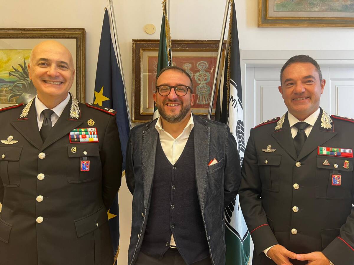 L’AQUILA: SINDACO BIONDI RICEVE NUOVO COMANDANTE CARABINIERI ABRUZZO E MOLISE NEOSI