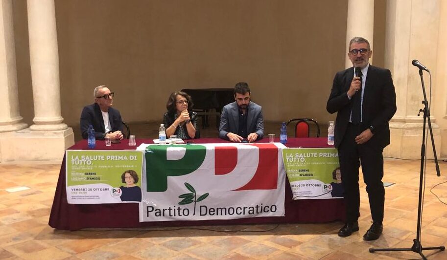 REGIONALI, D’AMICO E SERENI: “IN ABRUZZO GRAVI RITARDI DA RECUPERARE SU SANITA'”