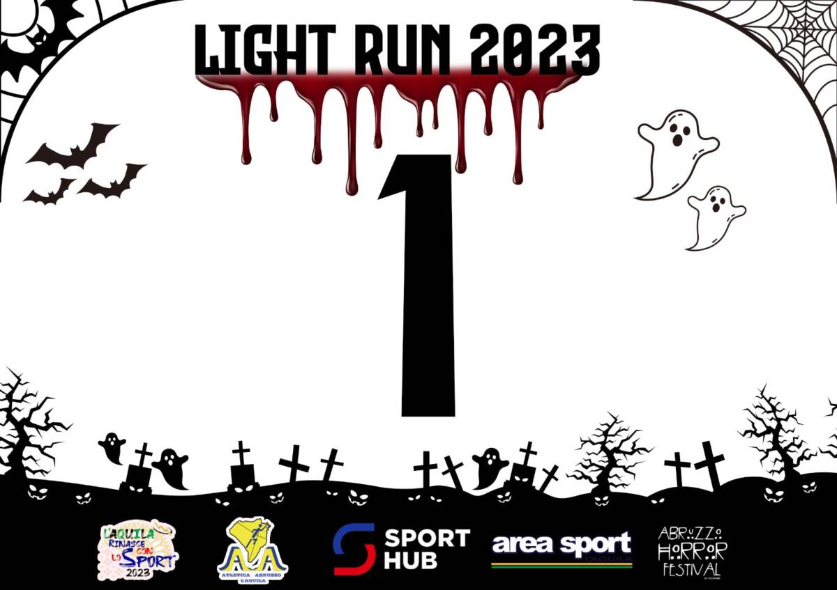 L’AQUILA: TORNA LA “LIGHT RUN”, AD HALLOWEEN PERCORSO DECORATO CON ZUCCHE E ALLESTIMENTI A TEMA