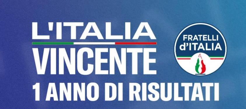 “L’ITALIA VINCENTE. UN ANNO DI RISULTATI”: DIRETTA STREAMING PARLAMENTARI FDI LIRIS E TESTA