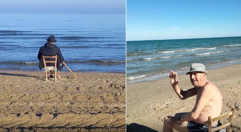 TERAMO: SI E’ SPENTO A 96 ANNI PASQUALE DI MARCO, L’UOMO CHE GUARDAVA IL MARE