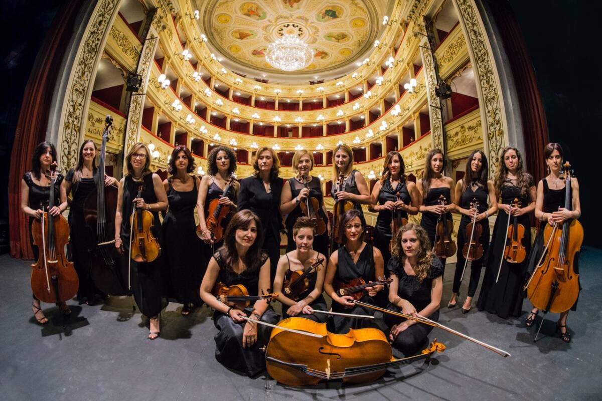 IL VIOLONCELLISTA PAGANO E  L’ORCHESTRA FEMMINILE DEL MEDITERRANEO IN TOUR ALL’AQUILA