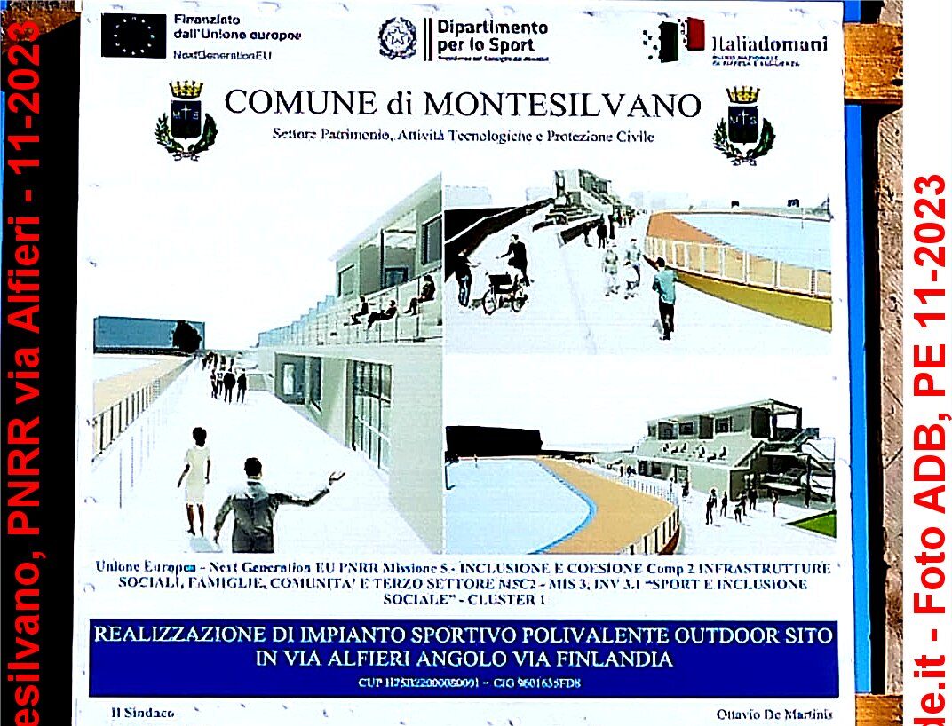 PNRR: COMITATO CONTESTA PROGETTO PATTINODROMO DI MONTESILVANO DA 2 MILIONI