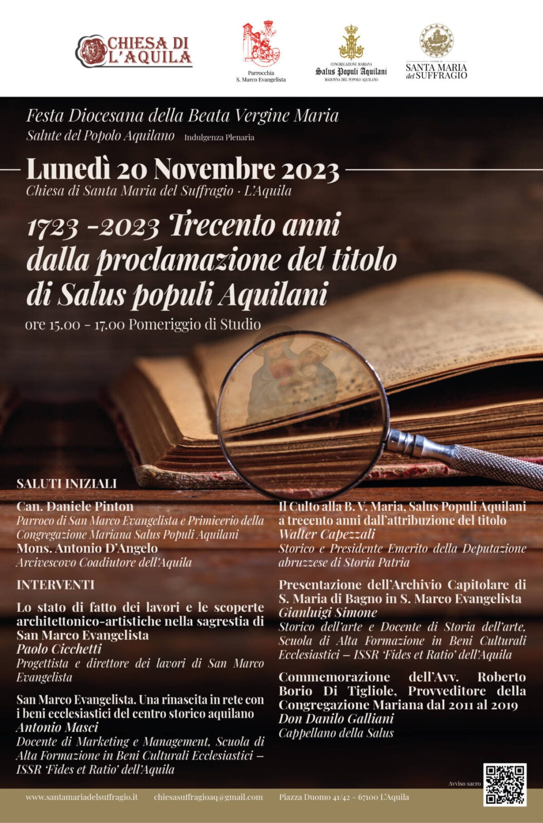 FESTA DIOCESANA ALLE ANIME SANTE ALL’AQUILA: CELEBRAZIONI CON PETROCCHI E D’ANGELO