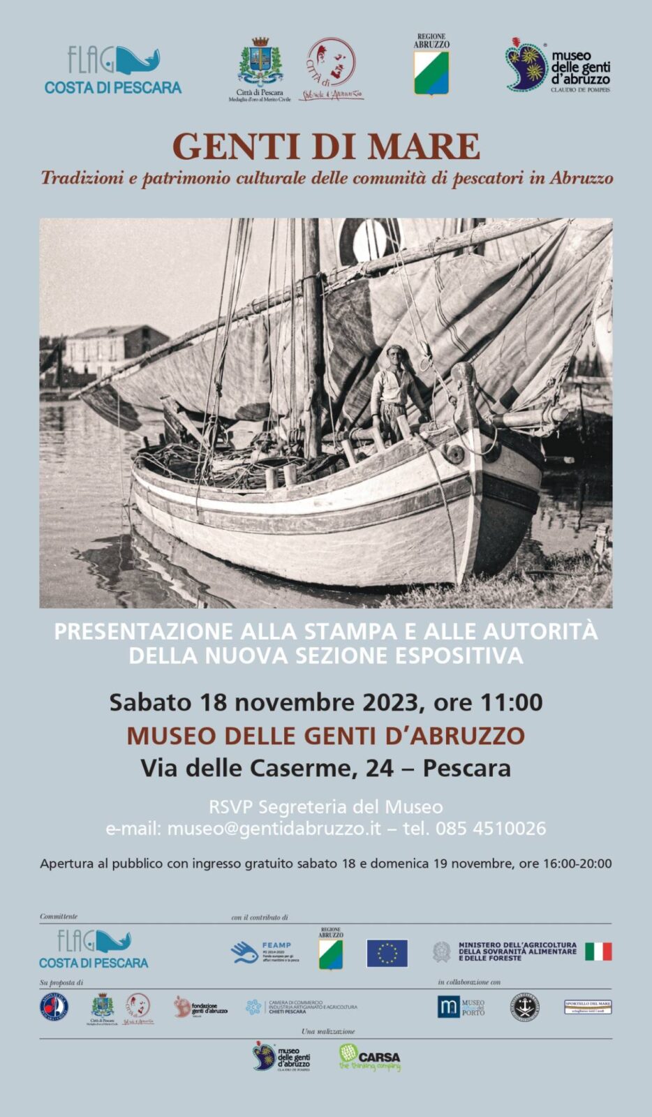 “GENTI DI MARE”: NUOVO SPAZIO ESPOSITIVO AL MUSEO DELLE GENTI D’ABRUZZO