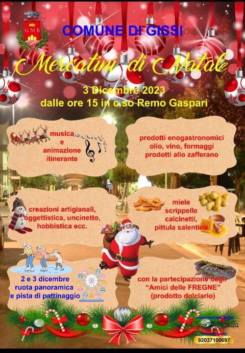 MERCATINI DI NATALE A GISSI