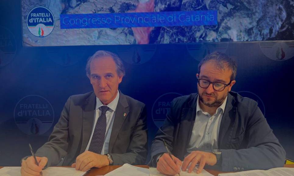 CONGRESSI FDI: MELONI INVIA BIONDI A CATANIA, SINDACO DELL’AQUILA COORDINA LAVORI