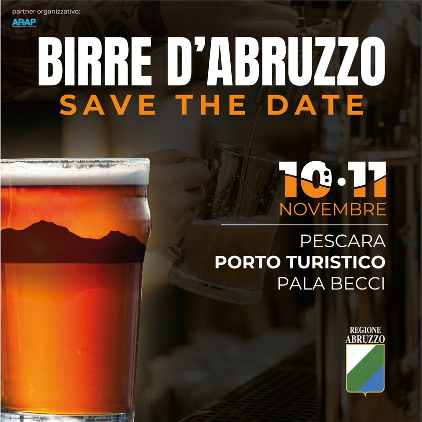 FESTIVAL BIRRE D’ABRUZZO: PRIMA EDIZIONE A PESCARA IL 10 E L’11 NOVEMBRE, ECCO I PROTAGONISTI