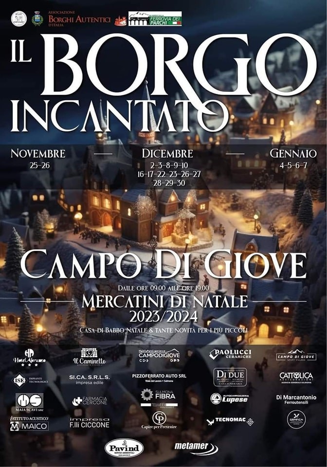 NATALE A CAMPO DI GIOVE: MERCATINI NEL BORGO INCANTATO