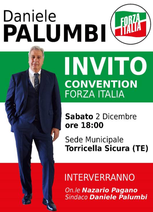 REGIONALI: DANIELE PALUMBI SCENDE IN CAMPO, SABATO EVENTO PRESENTAZIONE CANDIDATURA