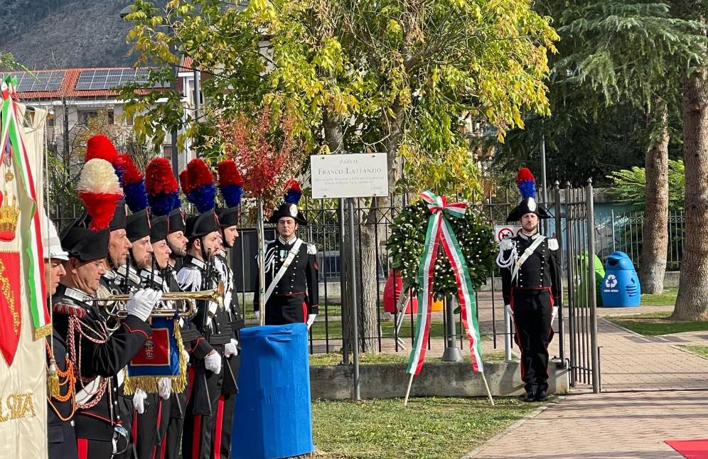 SULMONA: UN PARCO GIOCHI INTITOLATO A FRANCO LATTANZIO, MARESCIALLO VITTIMA ATTENTATO DI NASSIRIYA