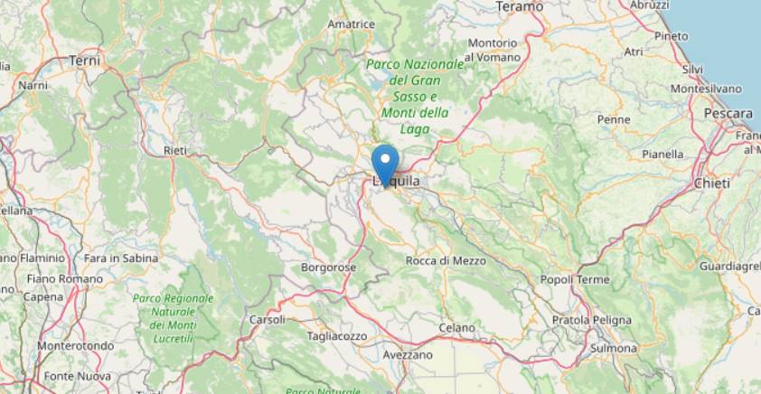 TERREMOTO: DUE SCOSSE NELL’AQUILANO, 3.6 A L’AQUILA E 3.7 A LUCOLI