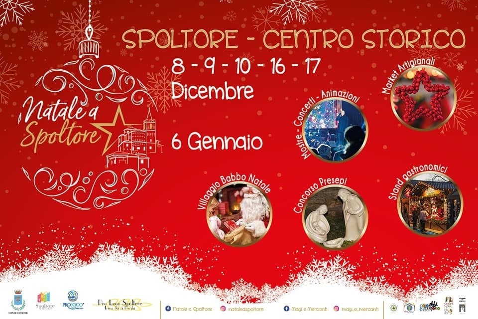 NATALE A SPOLTORE: TRA MERCATINI, CONCERTI, VILLAGGIO E STAND GASTRONOMICI