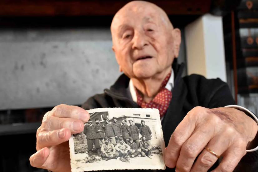 COMPIE 101 ANNI FERDINANDO TASCINI, CARCERIERE DI MUSSOLINI A CAMPO IMPERATORE