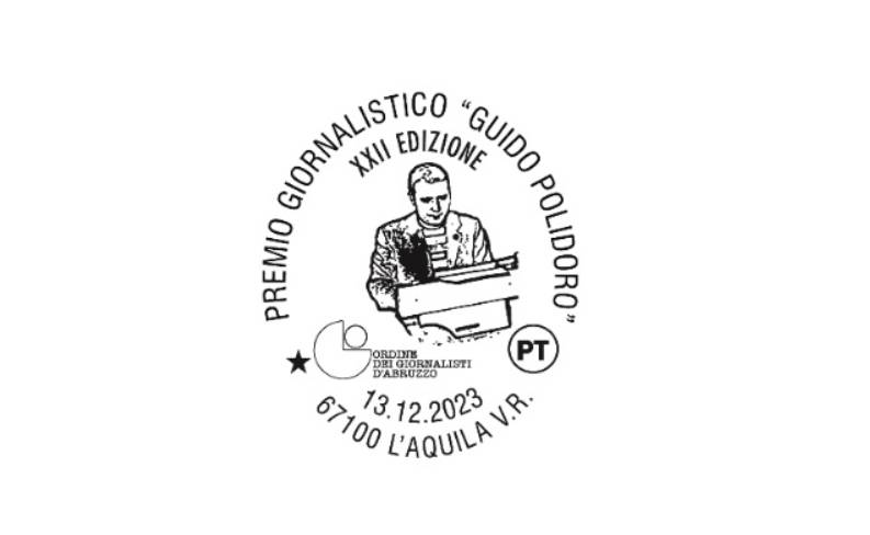 POSTE ITALIANE: L’AQUILA, ANNULLO FILATELICO PER IL PREMIO GIORNALISTICO “GUIDO POLIDORO”