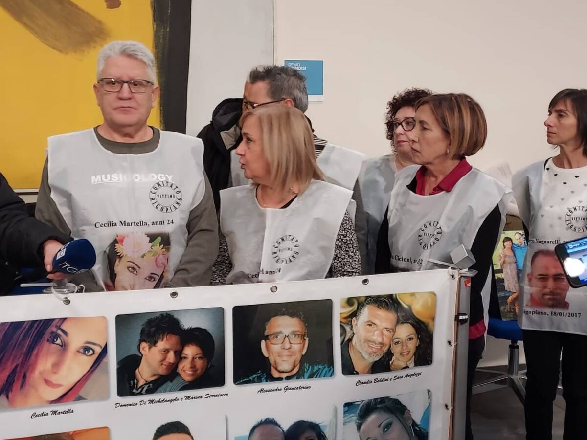 APPELLO PROCESSO RIGOPIANO: LA PROCURA NON MOLLA, RICHIESTI 151 ANNI DI CARCERE
