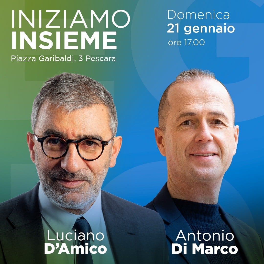 REGIONALI: DOMANI INAUGURAZIONE DEL COMITATO ELETTORALE DI ANTONIO DI MARCO A PESCARA