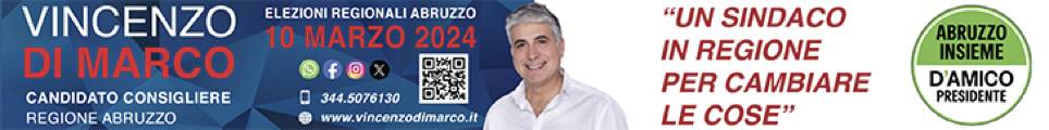 REGIONALI:  DOMENICA APPUNTAMENTI PER DI MARCO A CASTELLALTO E CASTELNUOVO VOMANO