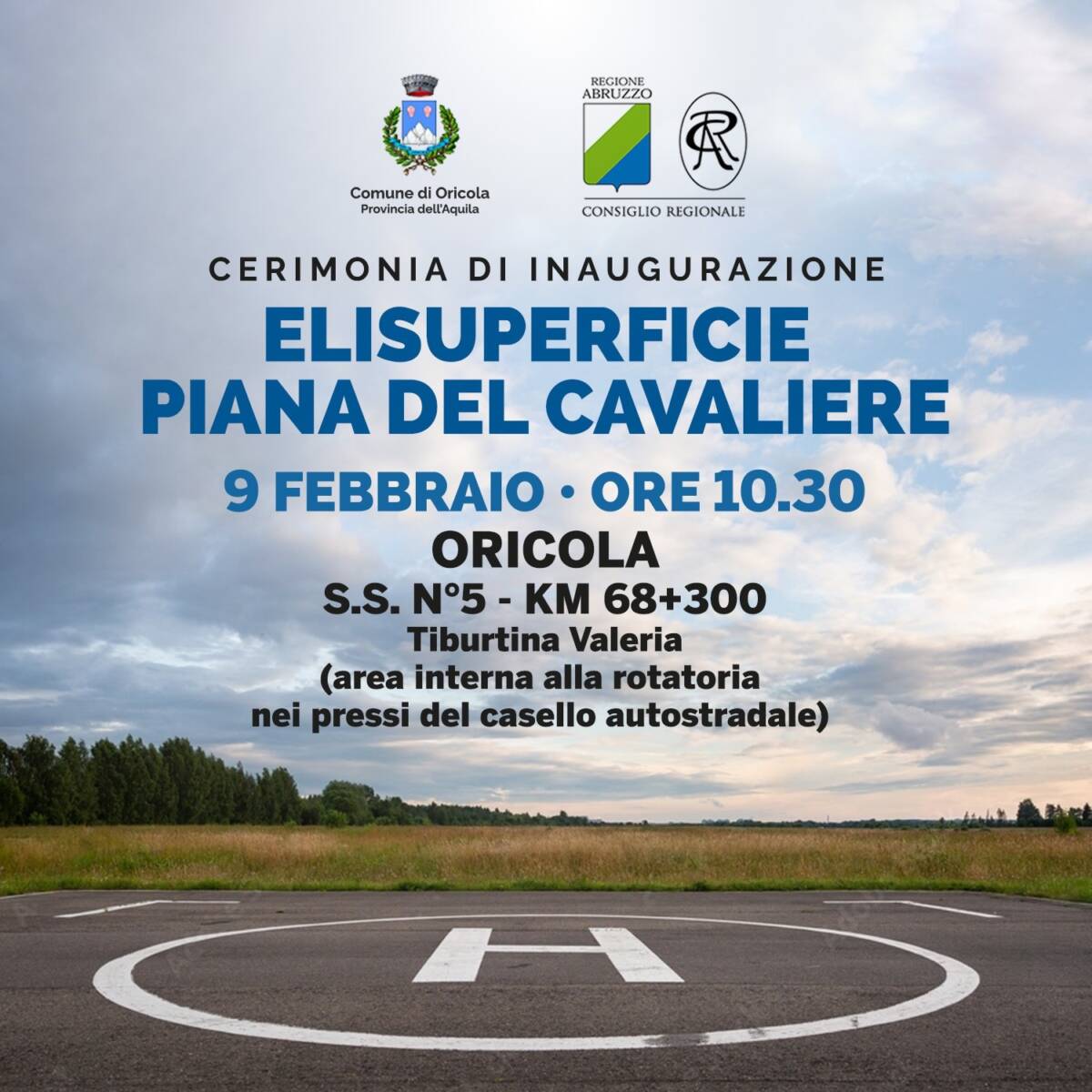 UNA REALTA’ L’ELISUPERFICIE DI ORICOLA PER TURISMO E SERVIZI: L’ANNUNCIO UFFICIALE DI SANTANGELO