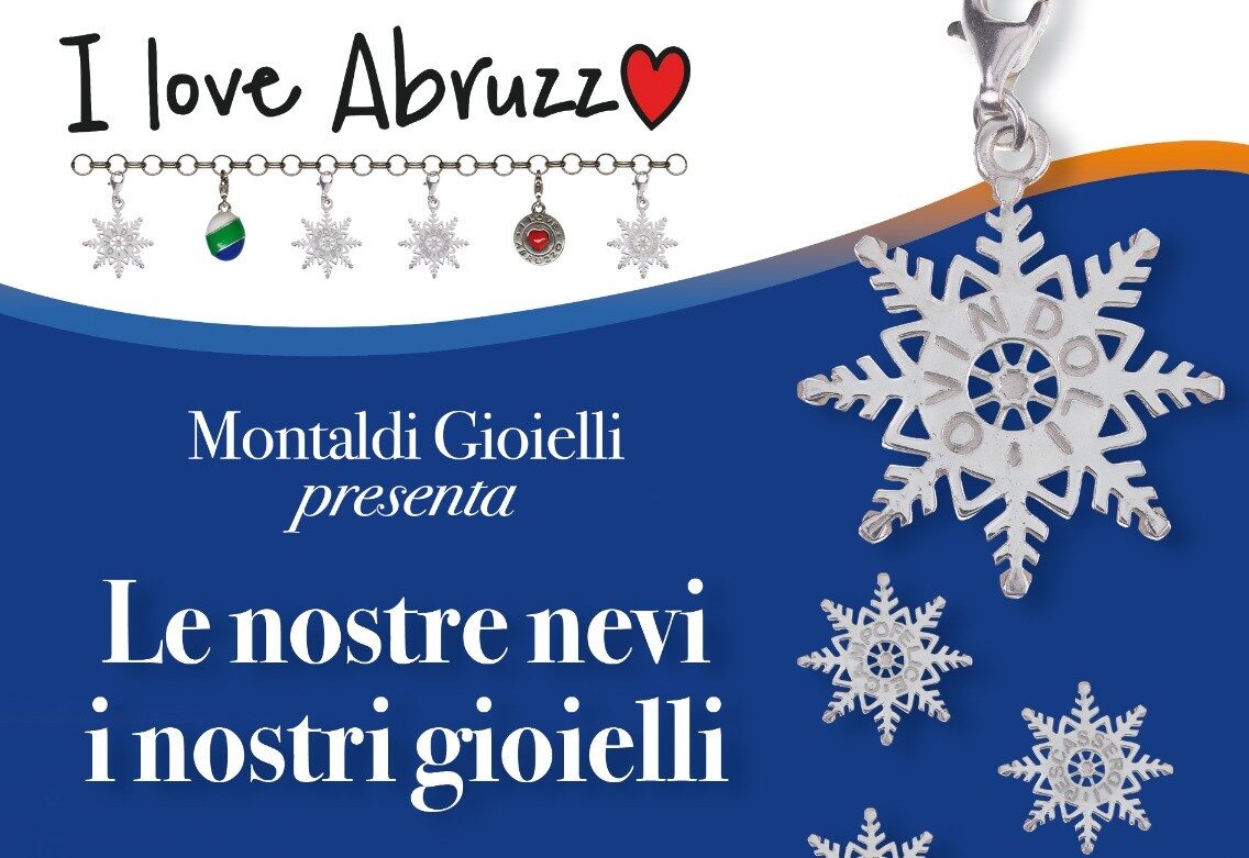 I LOVE ABRUZZO: I FIOCCHI DI NEVE DELLE STAZIONI SCIISTICHE, LA NUOVA CREAZIONE DELL’ORAFO MONTALDI