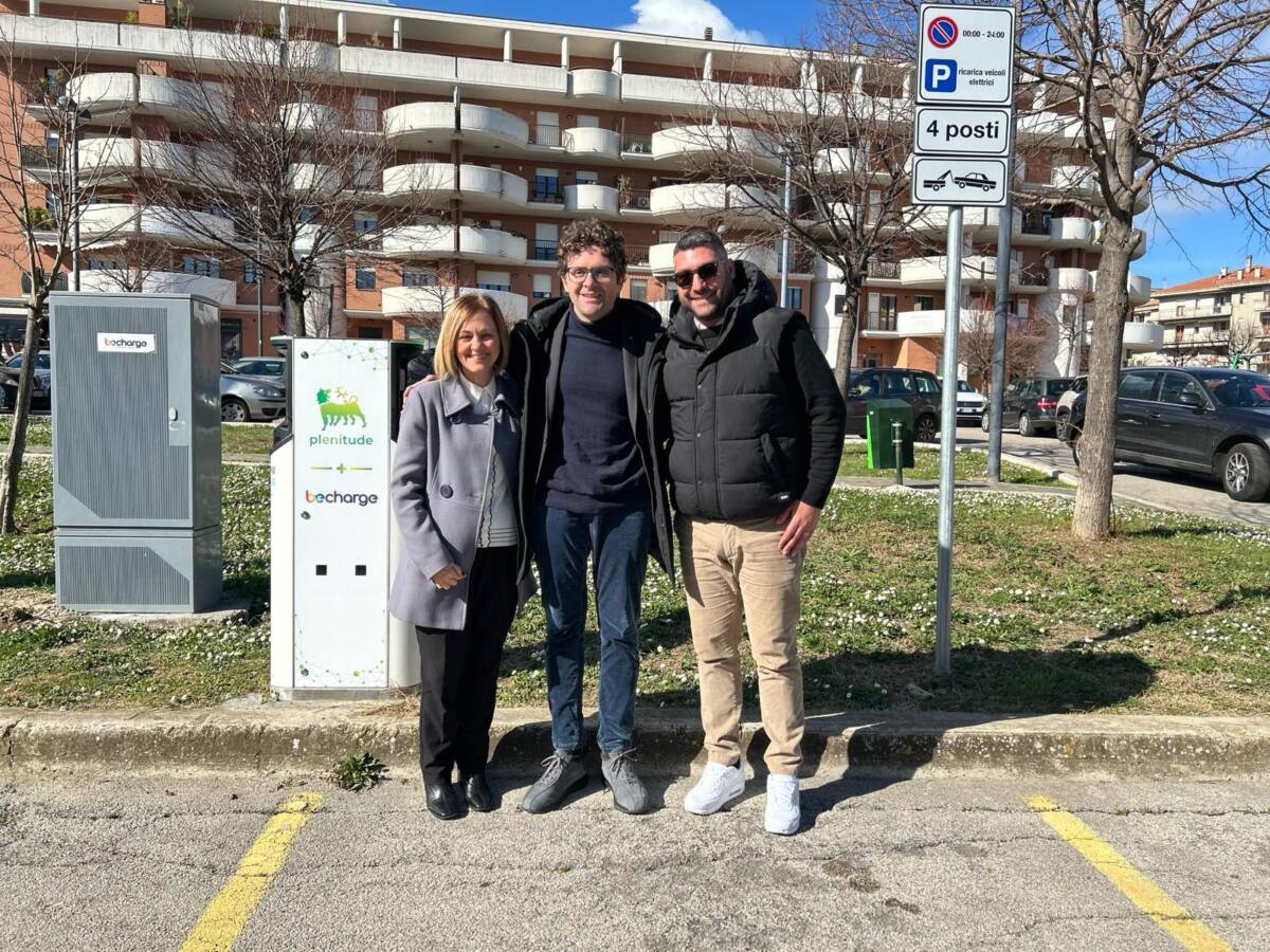 MOBILITA’ A VASTO: ATTIVATE TRE  NUOVE COLONNINE PER LA RICARICA DELLE AUTO ELETTRICHE