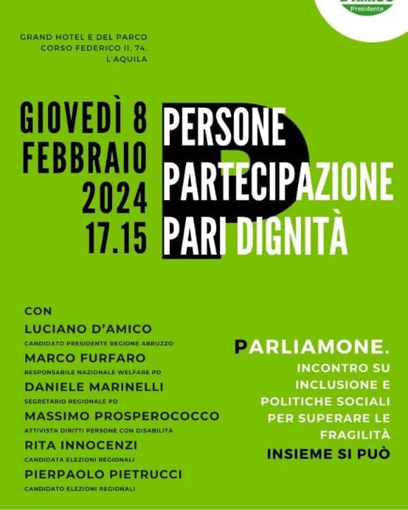 REGIONALI: MARCO FURFARO ALL’AQUILA CON LUCIANO D’AMICO