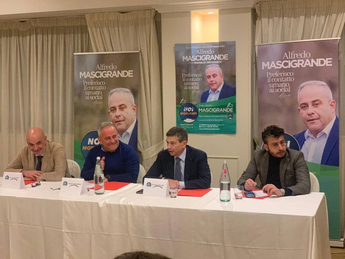 NOI MODERATI: MAURIZIO LUPI UFFICIALIZZA NOMINE NUOVI COORDINATORI PROVINCIALI IN ABRUZZO