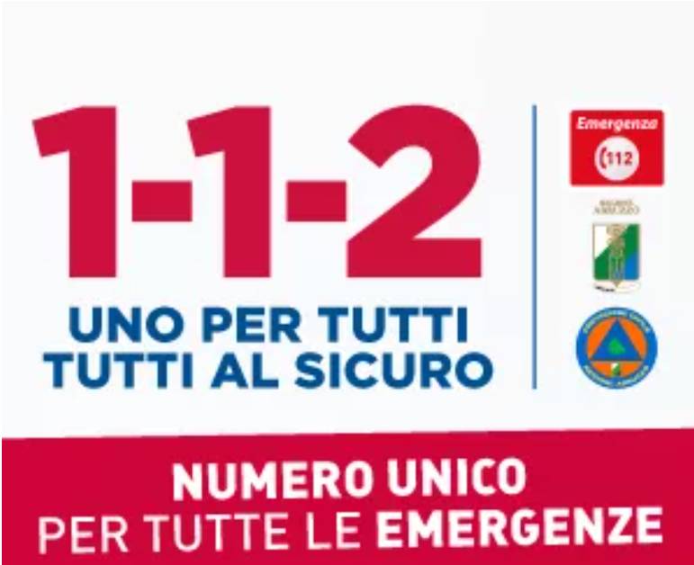 NUMERO UNICO PER LE EMERGENZE: DA OGGI TUTTI GLI ABRUZZESI COLLEGATI CON CENTRALE DI RISPOSTA