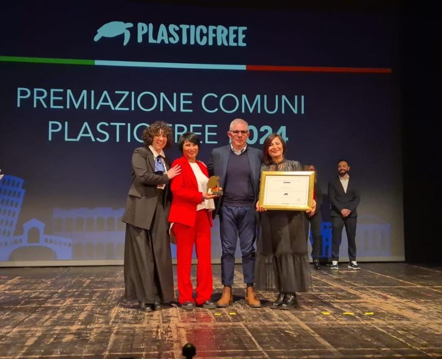 “COMUNI PLASTIC FREE 2024”: CONSEGNATO A MILANO IL PREMIO ATTRIBUITO A SAN SALVO