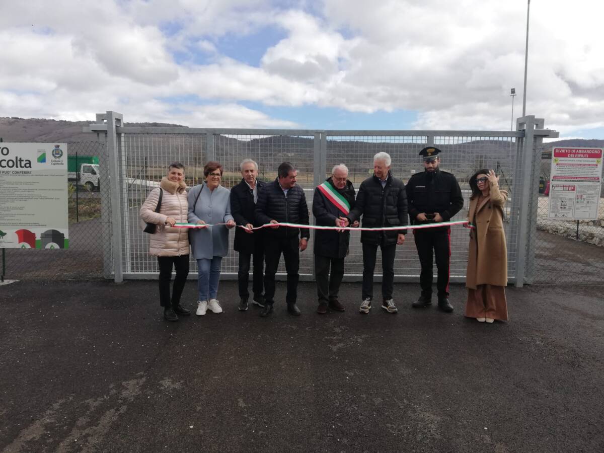 INAUGURATO IL CENTRO PER LA RACCOLTA DIFFERENZIATA DEI RIFIUTI A CAPISTRELLO