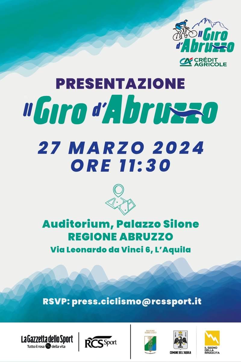 GIRO D’ABRUZZO: DIRETTA STREAMING PRESENTAZIONE A PALAZZO SILONE