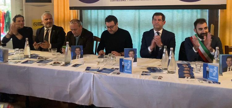 REGIONALI: FOLLA PER SALVINI NEGLI INCONTRI NEL TERAMANO CON BAGNAI E D’ERAMO