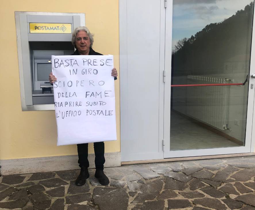 PIZZOFERRATO: POSTA CHIUSA DA TRE MESI, SINDACO IN SCIOPERO DELLA FAME