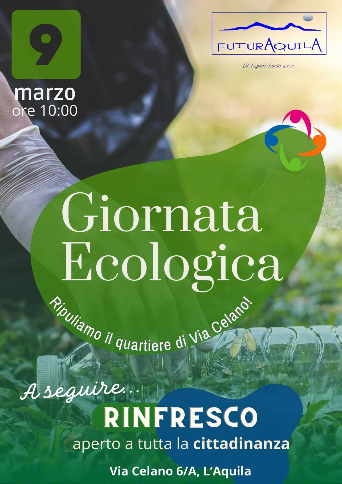 L’AQUILA: OGGI GIORNATA ECOLOGICA NEL QUARTIERE VIA CELANO DI FUTURAQUILA