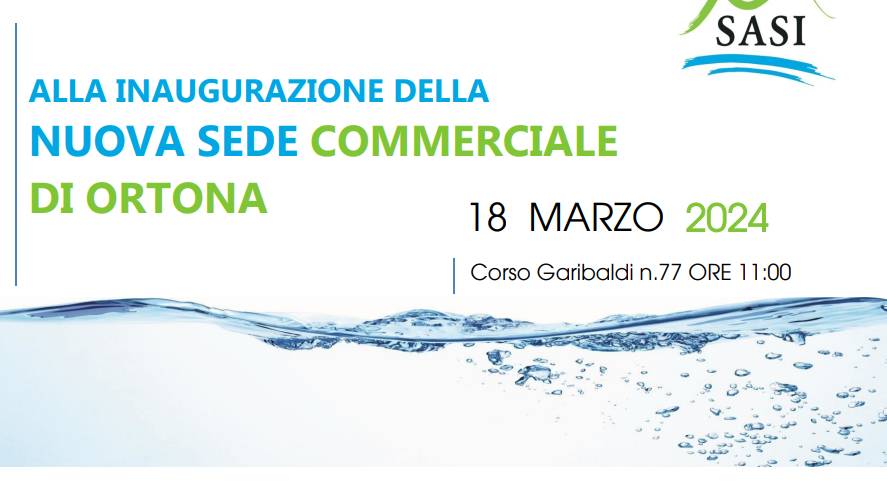 SASI: NUOVA SEDE A ORTONA, LUNEDI’ L’INAUGURAZIONE