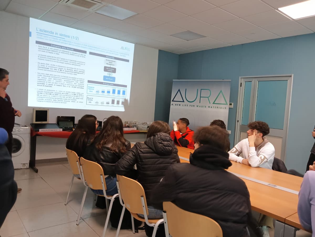 TECNOPOLO D’ABRUZZO: AURA APRE LE PORTE AGLI STUDENTI DEL “MAJORANA” DI AVEZZANO