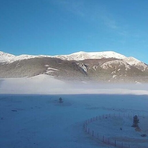 NEVE SUI MONTI ABRUZZESI: AI PIANI DI PEZZA REGISTRATI MENO 11,4 GRADI