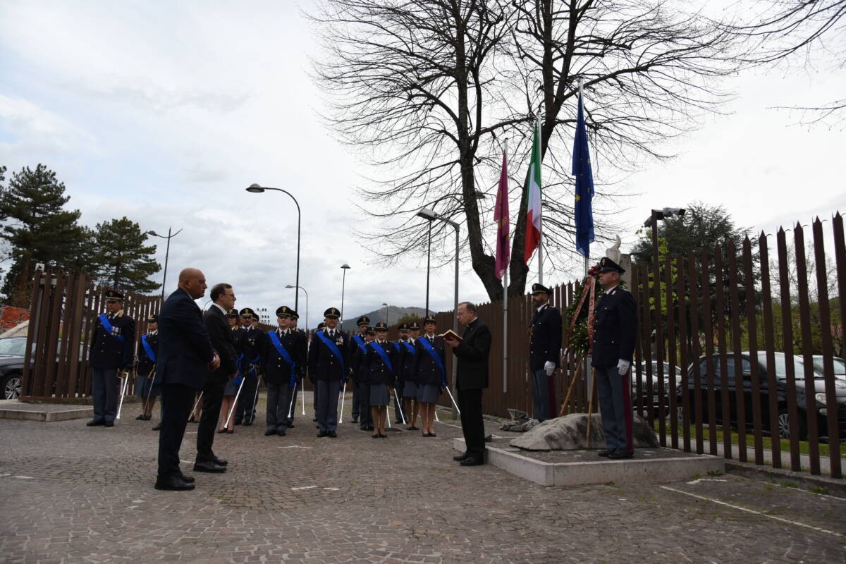 L’AQUILA: 172ESIMO ANNIVERSARIO FONDAZIONE POLIZIA DI STATO, LA CERIMONIA