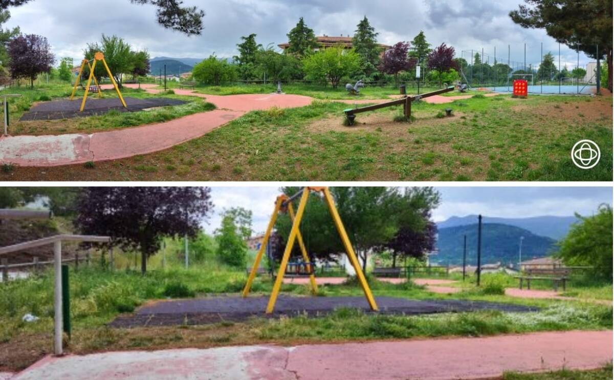 L’AQUILA: VANDALI E INCURIA NEL PARCO GIOCHI DI PETTINO. RESIDENTI FURIOSI, “ERA UN GIOIELLO”