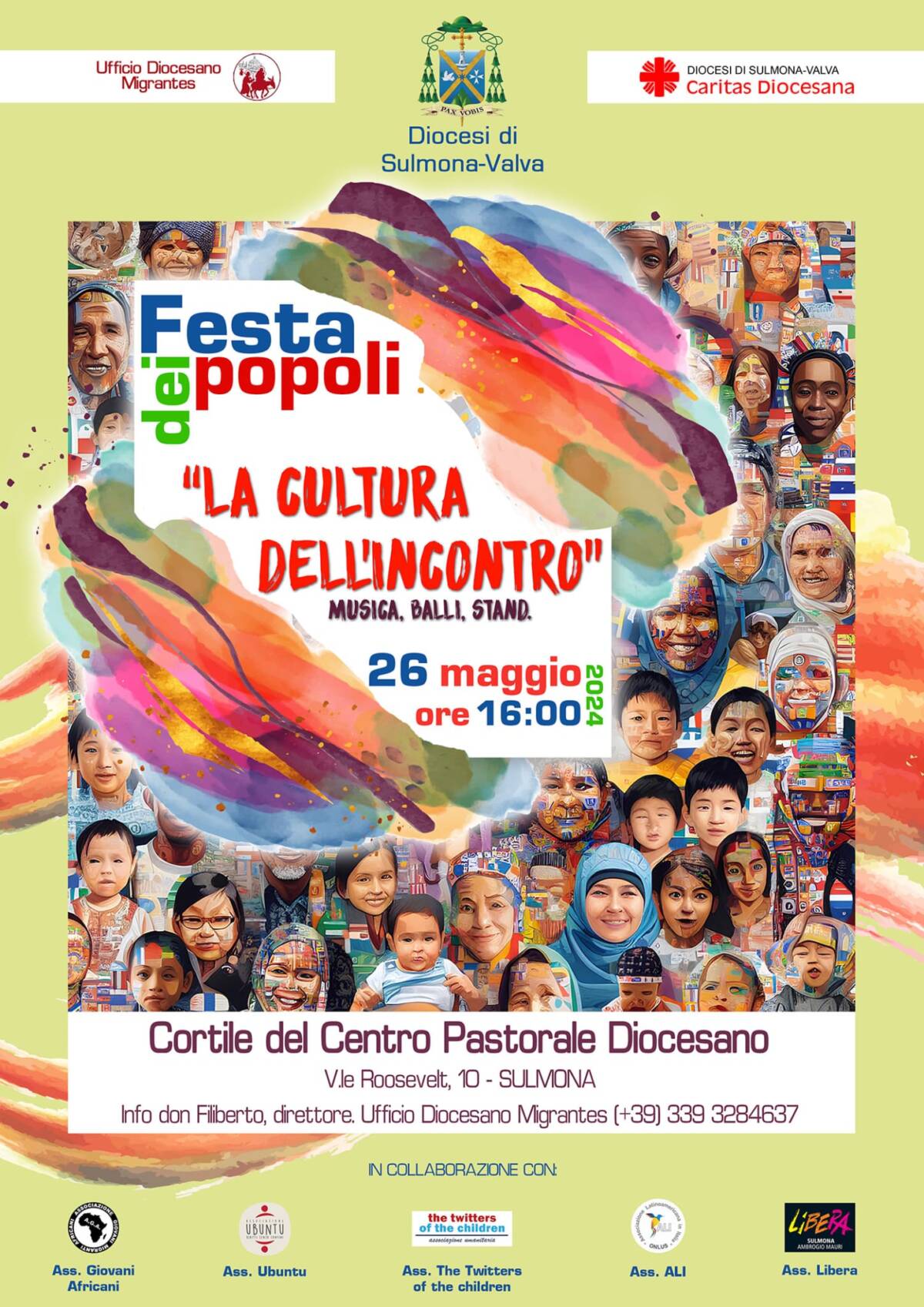 FESTA DEI POPOLI A SULMONA IL 26 MAGGIO PER PROMUOVERE IL DIALOGO INTERCULTURALE