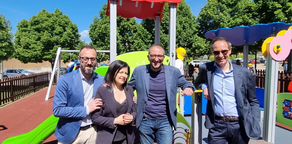 L’AQUILA: INAUGURATA NEL PARCO DI PIAZZA ITALIA AREA LUDICA E INCLUSIVA