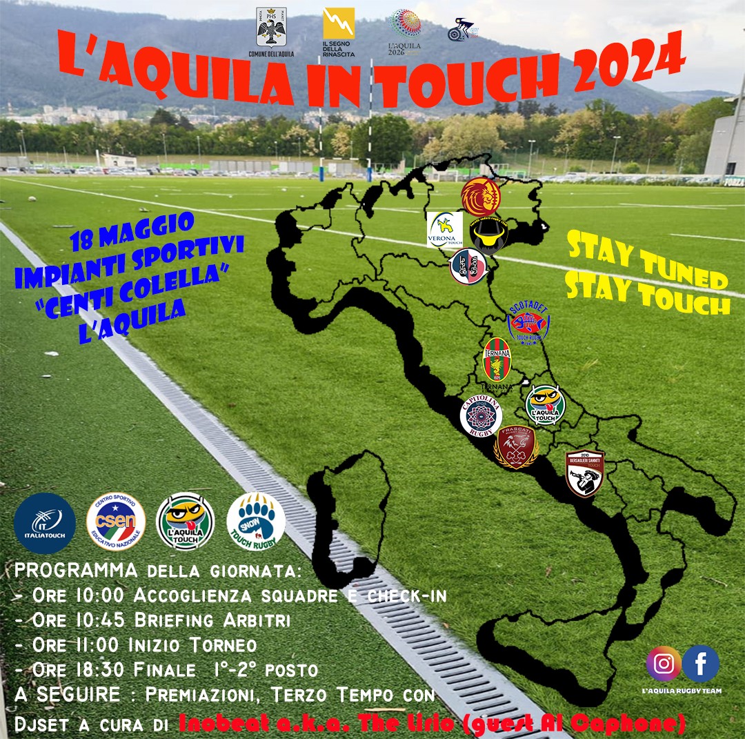 L’AQUILA IN TOUCH: AL VIA L’OTTAVA EDIZIONE